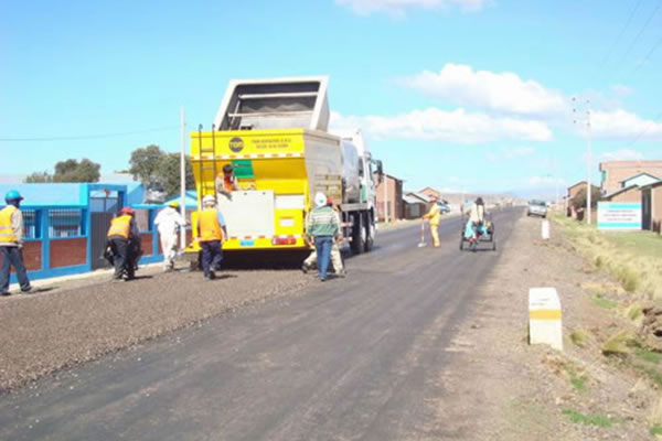 Work site in Peru