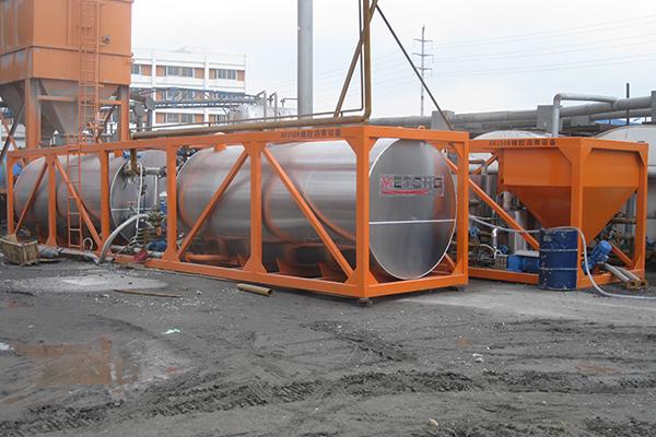 Rubber bitumen plant Work site in China