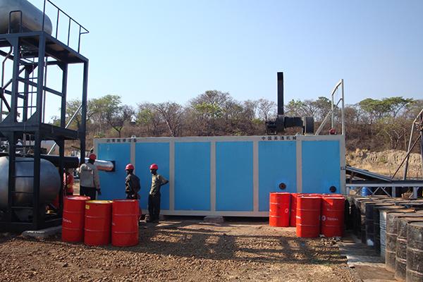 Asphalt Melting Equipment Work site in Zambia