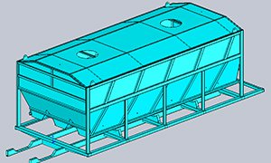 Large-capacity powder hopper